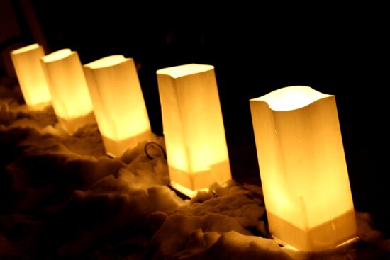 paper bag luminaries